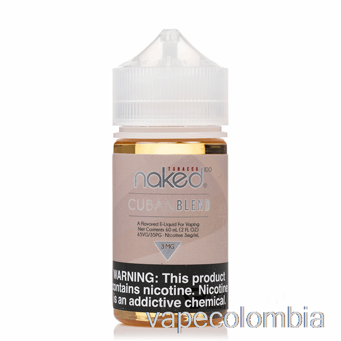 Vape Recargable Mezcla Cubana - Tabaco Desnudo 100 - 60ml 0mg